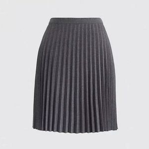 J Crew Gray Womens Skirt Pleated Flare Career Sz 4